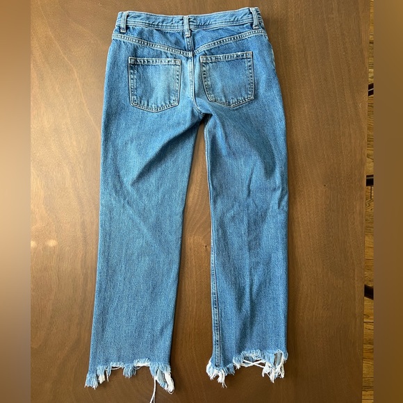 FREE PEOPLE | We the Free Button Fly Raw Hem Jeans - Picture 4 of 5